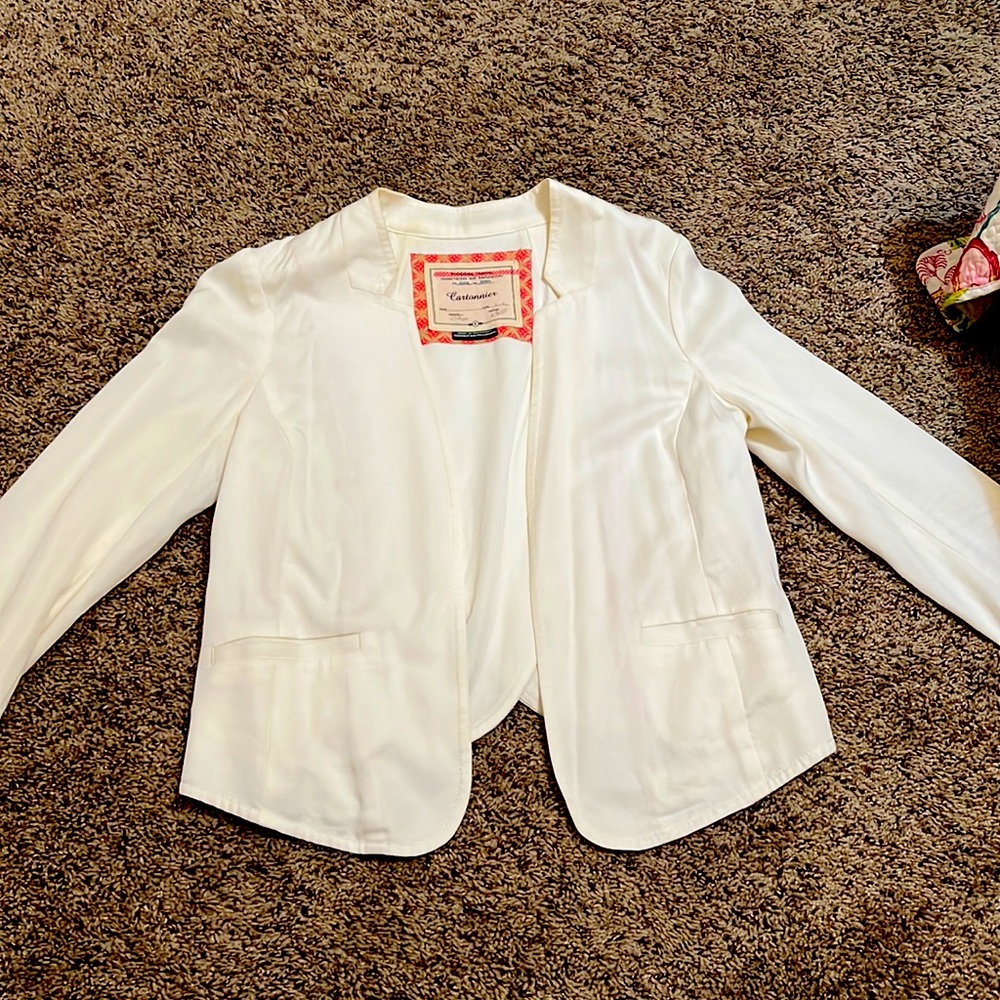 Ivory White Cartonnier Blazer